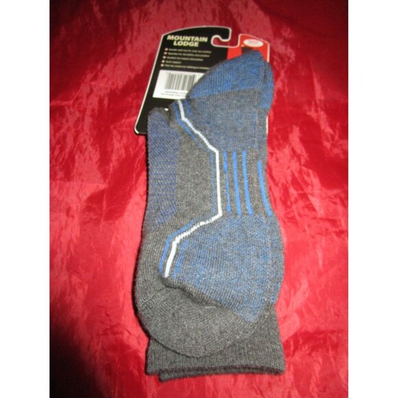 Mountain Lodge Merino Wool Performance Crew Socks Mens 9-12.5 Womens 10-13 - Picture 2 of 5